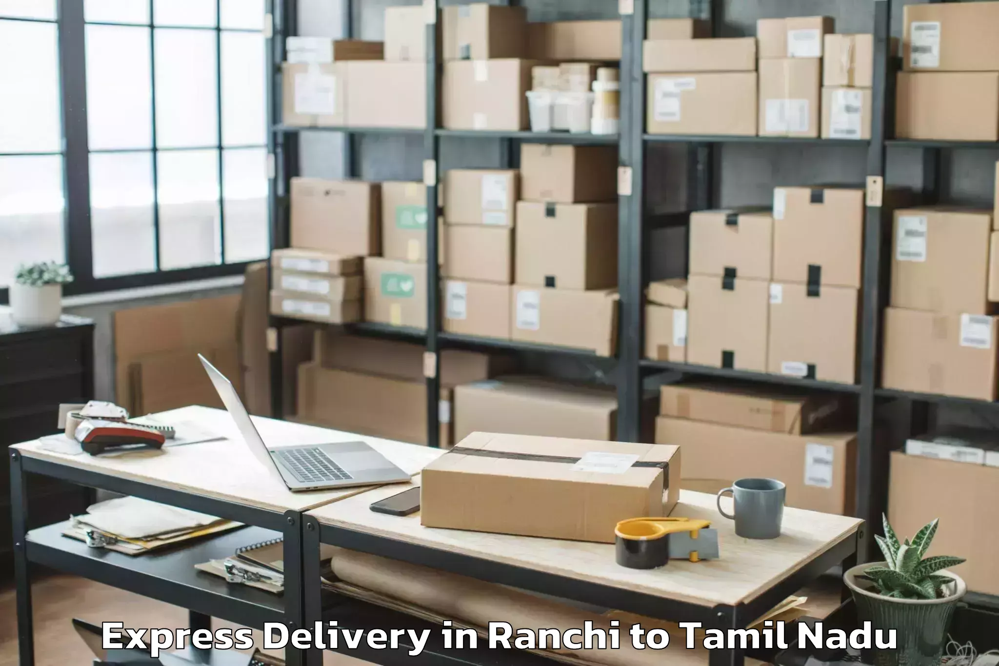 Affordable Ranchi to Vishaal De Mal Mall Express Delivery